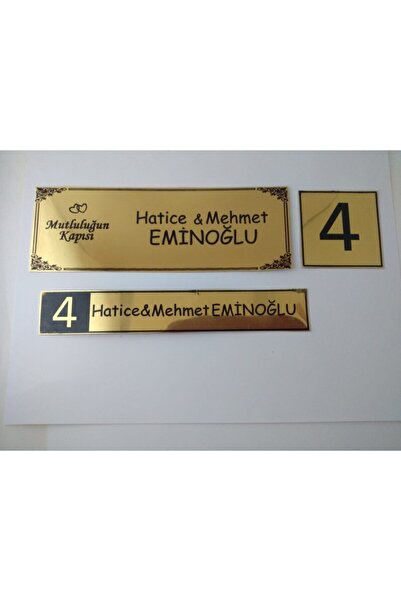 sıradışıhediyem Plăcuță metalică pentru ușă / Numărul ușii / Plăcuță pentru c...