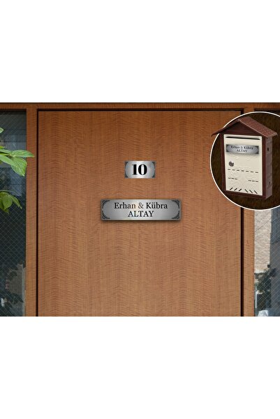 sıradışıhediyem 3'lü Set Kapı Isimliği, Kapı Numarası, Posta Kutusu Isimliği