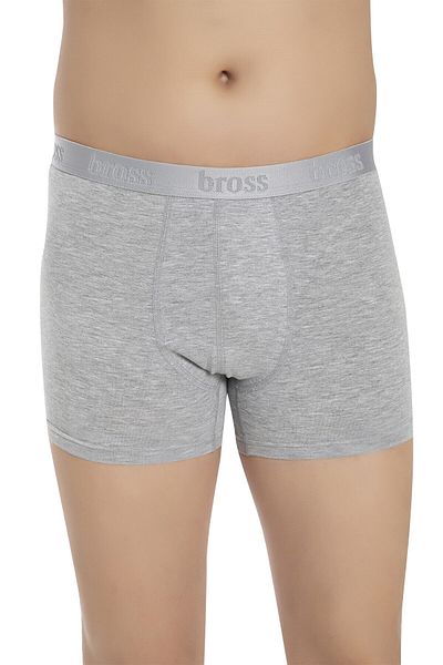 Bross Ανδρικά μποξεράκια 1000 2 Pack Lycra Grey