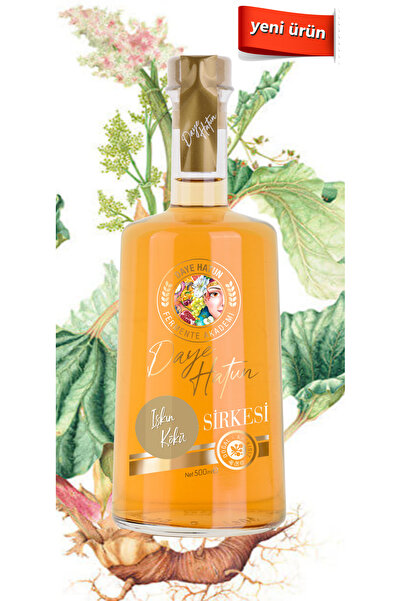 DAYE HATUN Işkın Kökü Sirkesi/rheum Ribes Vinegar (DOĞAL FERMENTE CANLI SİRKE/NAT. FERM/500 ML)