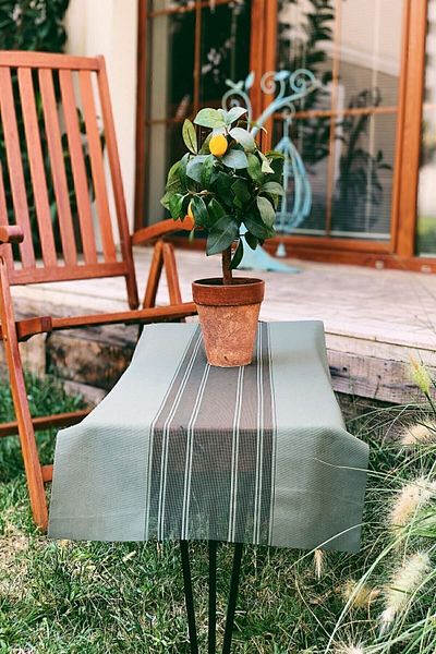 RÜYAPER Față de masă pentru serviciu american Runner verde kaki 40x200