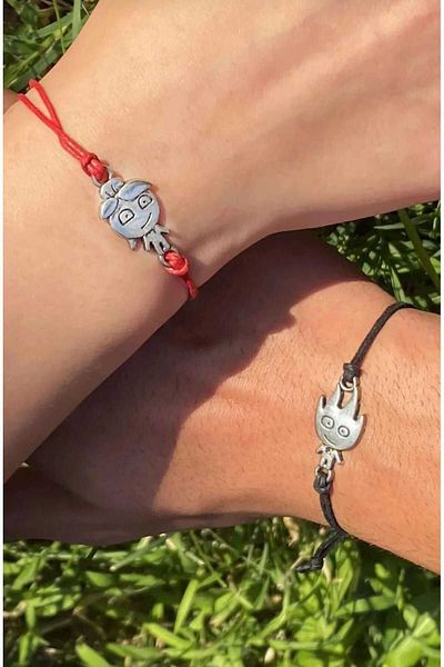 Miyoste Lover and Friendship Water and Fire Bracelet Combination - 2 Pieces