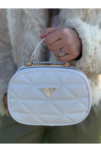 DEV 3 ADAM Simple and Stylish Women's Cross Shoulder and Hand Bag with White Compartments and Adjustable Straps