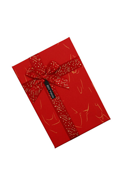 repro design 20,5x14 CM  Premium Kalite Hediye Kutusu 1 Adet Kırmızı No:2