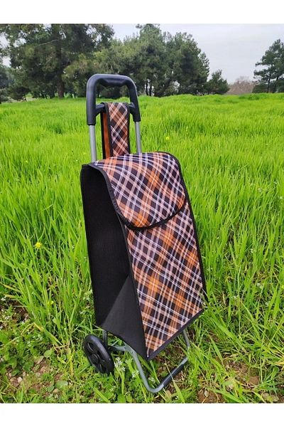 Easy Tedarik Luxury Market Trolley with Waterproof Bag