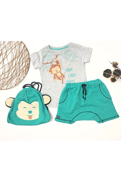 Wogi Bebitoo Bag Shorts Set Bottom Top Set