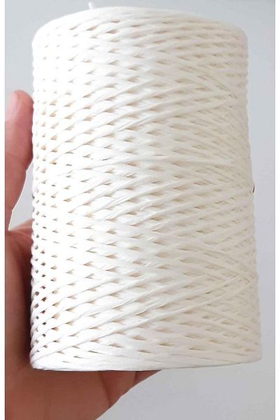 Nusrat Bilişim Cream Colored Bag Accessory - Twisted Raffia