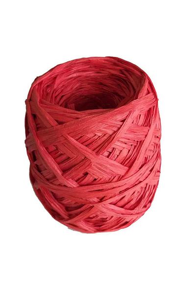 Nusrat Bilişim Red Wrapped Raffia Bag Accessory - 100 Gr