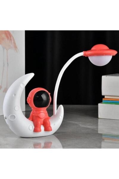 Sensoria Dekoratif Astronot Çocuk Odası Gece Lambası Sevimli Masa Lambası Süs...