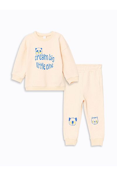 LC Waikiki Σετ φόρμας LCWK Crew Neck Baby Boy
