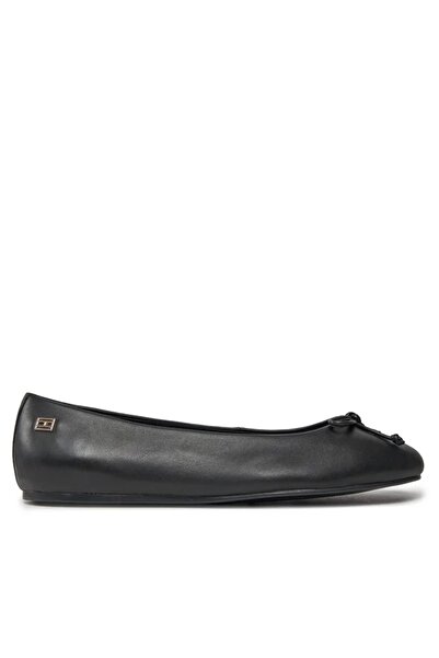 Tommy Hilfiger Essentıal Leather Ballerına