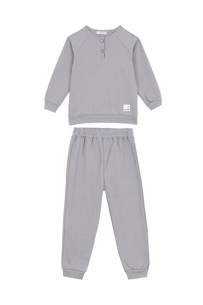 DUFFY KİDS 2-8 Years Old Colored Button Detailed Seasonal Basic Set