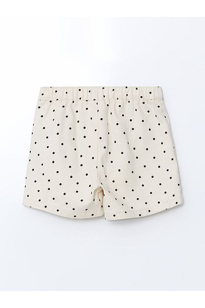LC Waikiki Lcwk Elastic Waist Polka Dot Girls' Short Skirt