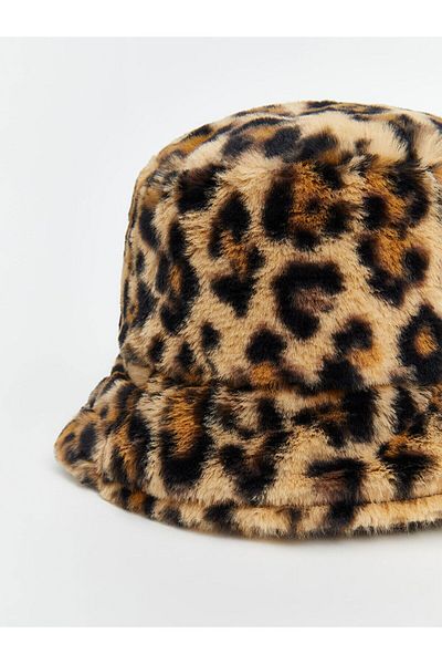 LC Waikiki Lcwk Leopard Print Women's Bucket Hat