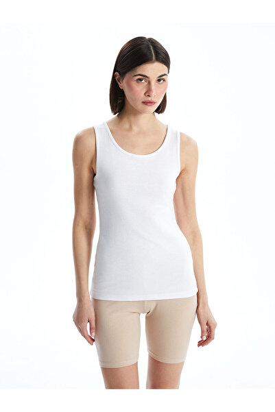 LC Waikiki White Crew Neck Women's Tank Top