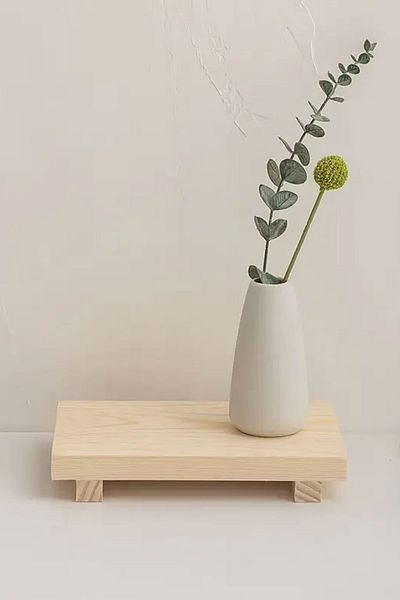 Moola Natural Wood Oil Pot - Multi-Purpose Organizer, Presentation Holder and Soap Dish Stand