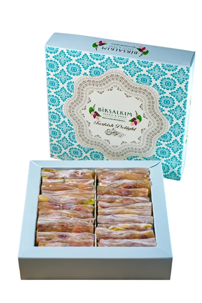 Birsalkım Pistachio Filled Drops Gummy Turkish Delight 200 Grams (Glucose and Preservative Free)