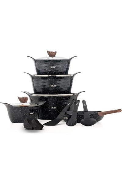 DMS GERMANY GRANIT Dish Cookware Set - 16 Pieces