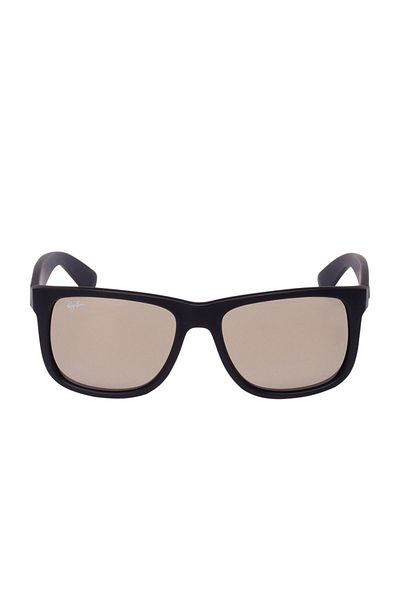 Ray-Ban Ray Ban Man Square Justin Sunglasses- Rb 4165 - Lense Size:55mm - Rubber Black