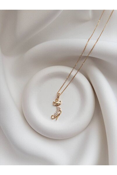 Minne Jewelry-Accessory Kedi Figürlü Kolye