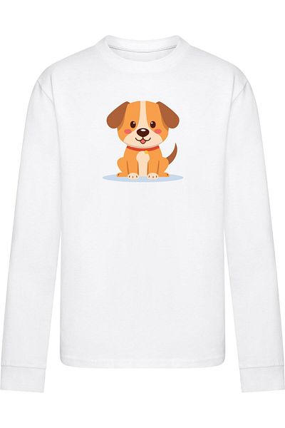 Merchcode Kids Cute Dog -  Longsleeve