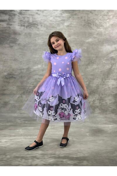 defada Kuromi Ve My Melody Çocuk Elbisesi Doğum Günü Parti Kostümü
