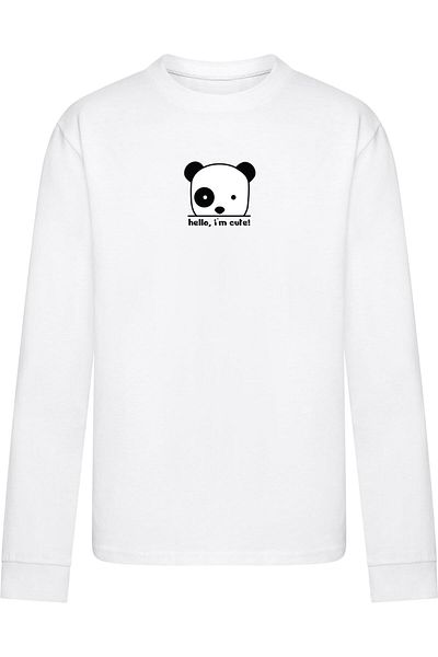 Merchcode Kids Hello I'm Cute -  Longsleeve