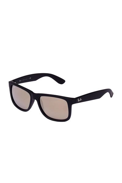Ray-Ban Ray Ban Man Square Justin Sunglasses- Rb 4165 - Lense Size:55mm - Rubber Black