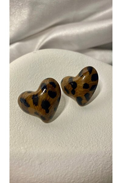 Axuu Collection Leopar Desenli Küpe leopar küpe