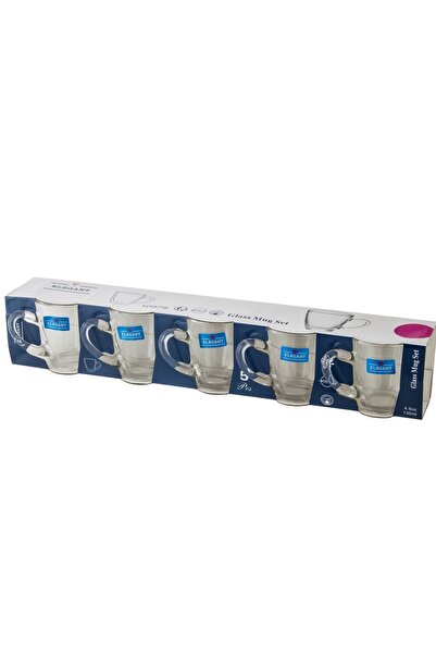 Elegant Set of 12 clear glass tea cups, 130 mm capacity