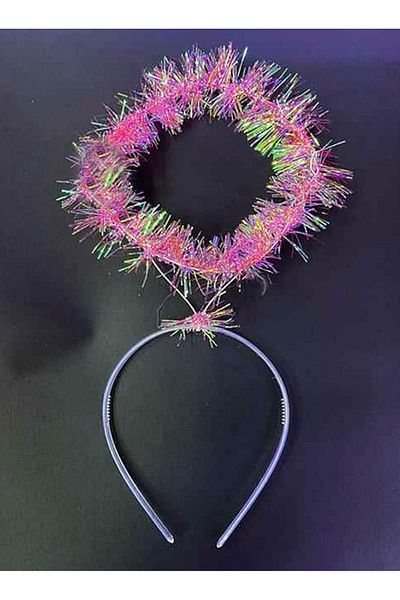 BilfolD Pink Metallized Angel Hare Crown - Child and Adult Compatible