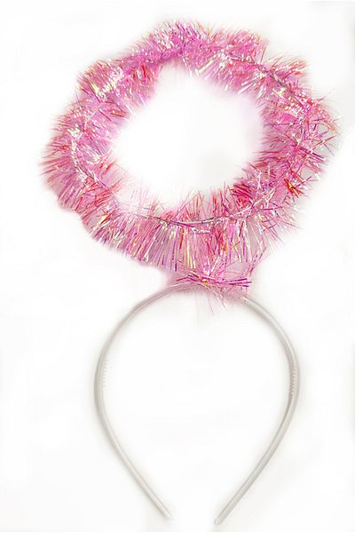 BilfolD Pink Metallized Angel Hare Crown - Child and Adult Compatible