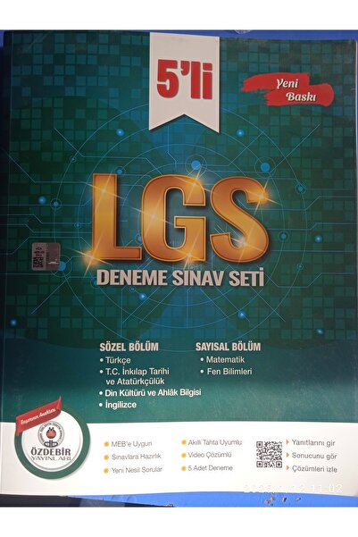 ÖZDEBİR YAYINEVİ Özdebir LGS 5'li deneme seti