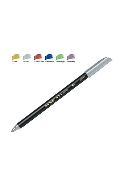 Edding 1200 Invitation Graphic Pen Metallic Silver