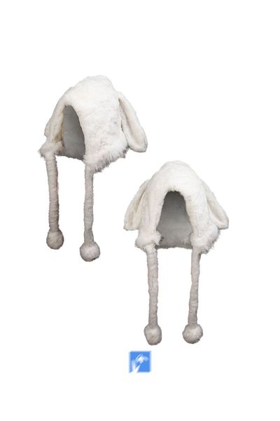 Kardelen Butik Denizli Winter Warm Plush Rabbit Beret