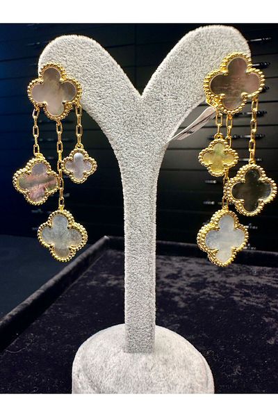 Amber Multi-Concle Model Steel Earring