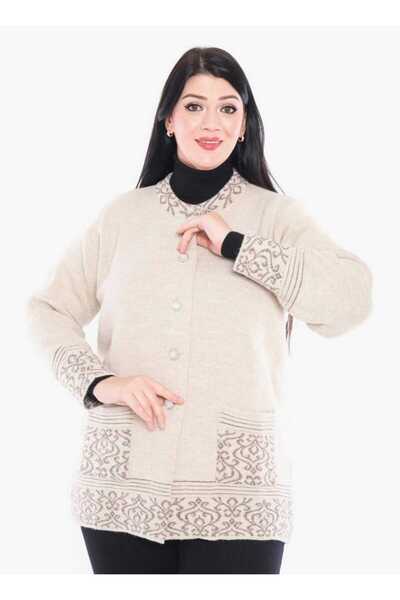 Butik Cep Desenli Hırka