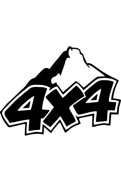 Birim Matbaa 4X4 Jeep Car Sticker(25X19 cm