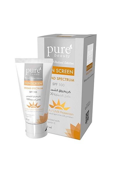PURE BEAUTY Sunscreen Cream Broad Spectrum SPF100 50Ml