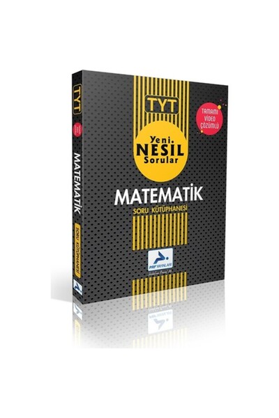 PRF Paraf Yayınları Paraf Yayınları Tyt Matematik Tamamı Yeni Nesil Video Çöz...