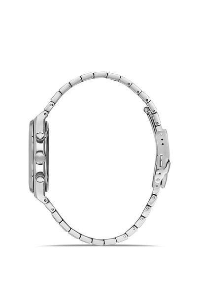 Navimarine Nm257-01 Multifunction Silver Color Steel Men's Wrist Watch