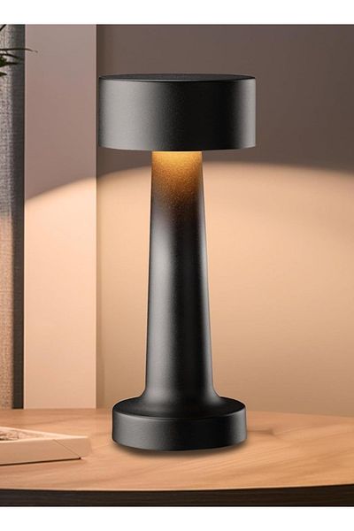 Taimi 10-pieces Cordless Touch Led Table Lamp - Battery 1000mah Thick Corner Black