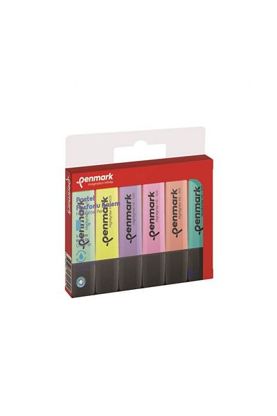 penmark Pastel Highlighter 6 Pieces