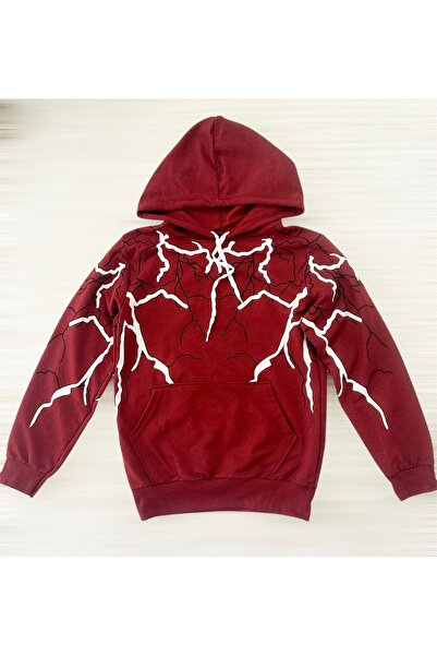 Murat Baby Yıldırım baskılı kapüşonlu cepli sweatshirt