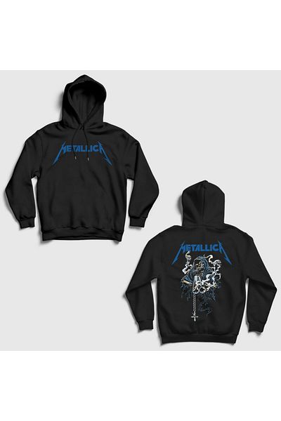 Presmono Φούτερ με κουκούλα Metallica Black Gun Smoke - Unisex 516857 ττ