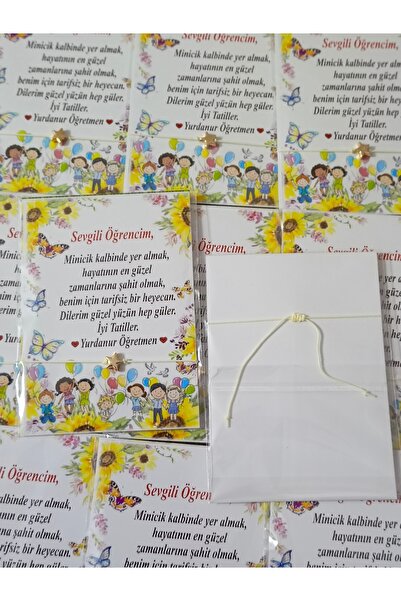 Tasarım BursaTasarımDünyası Karne hediyesi şans bileklikliği (16 adet)