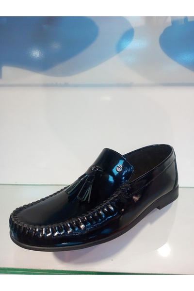 Pierre Cardin siyah rugan 2597 erkek kundura ayakkabı