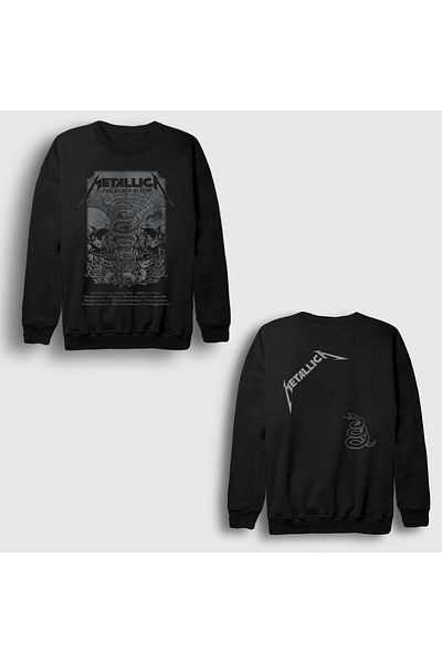 Presmono Φούτερ Unisex με στάμπα στο πίσω μέρος του Metallica Black Album - 518031 ττ