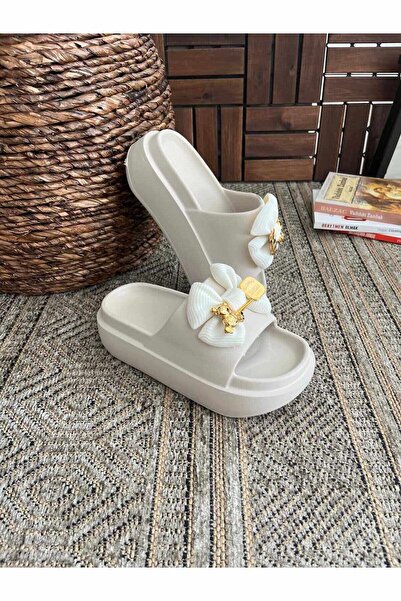 Hacıoğlu Ayakkabı Γυναικείες καθημερινές παντόφλες Sonimix με ψηλή σόλα και α...