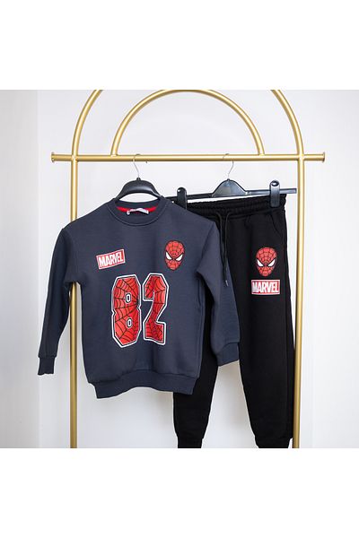 BookOrBook Spiderman 3 Thread Raster Premium Quality Kids Tracksuit Set